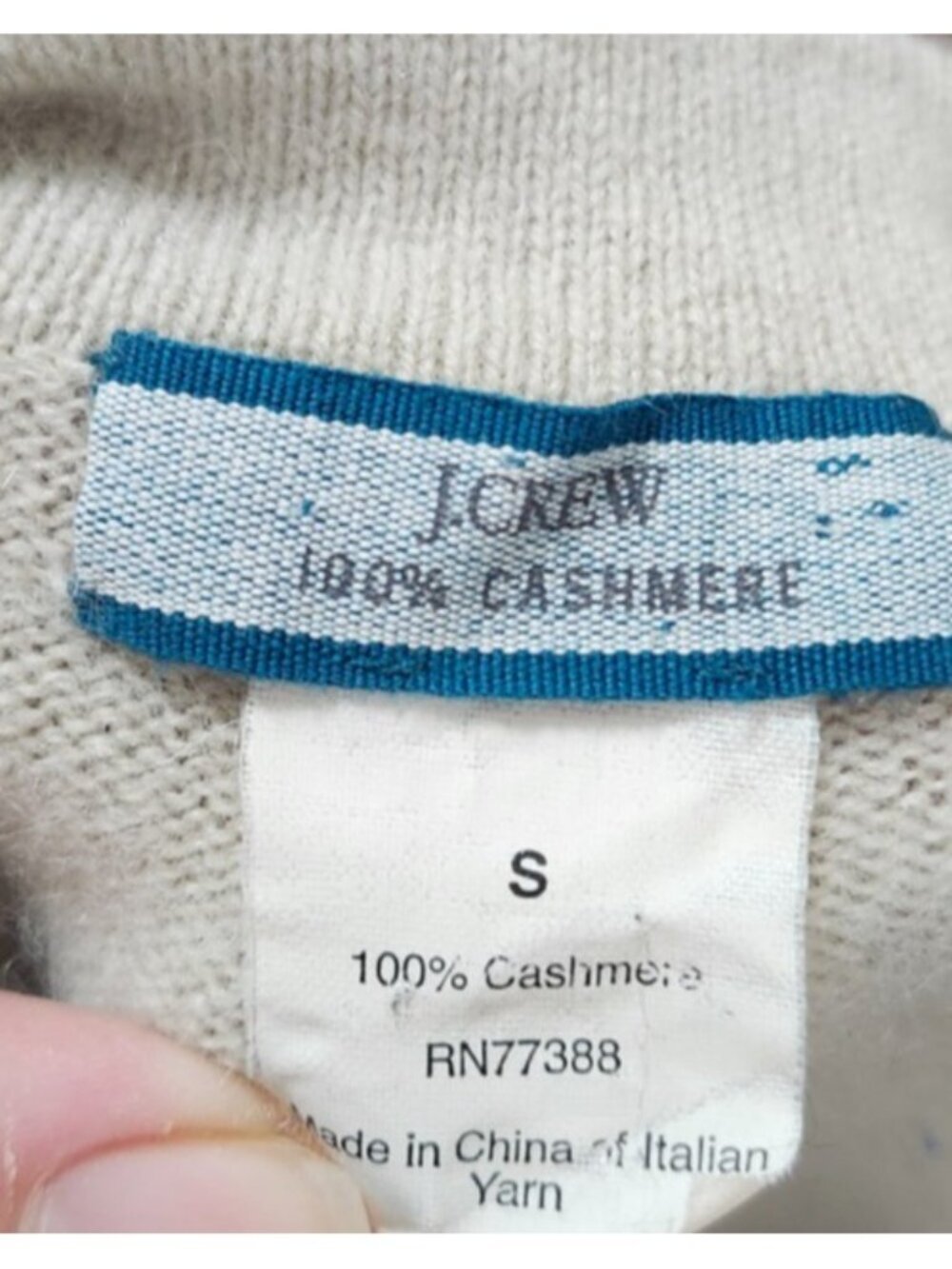 J.Crew Women’s 100% Cashmere Cardigan Gray Size S Zip Pocket Button Front Soft - Picture 5 of 9
